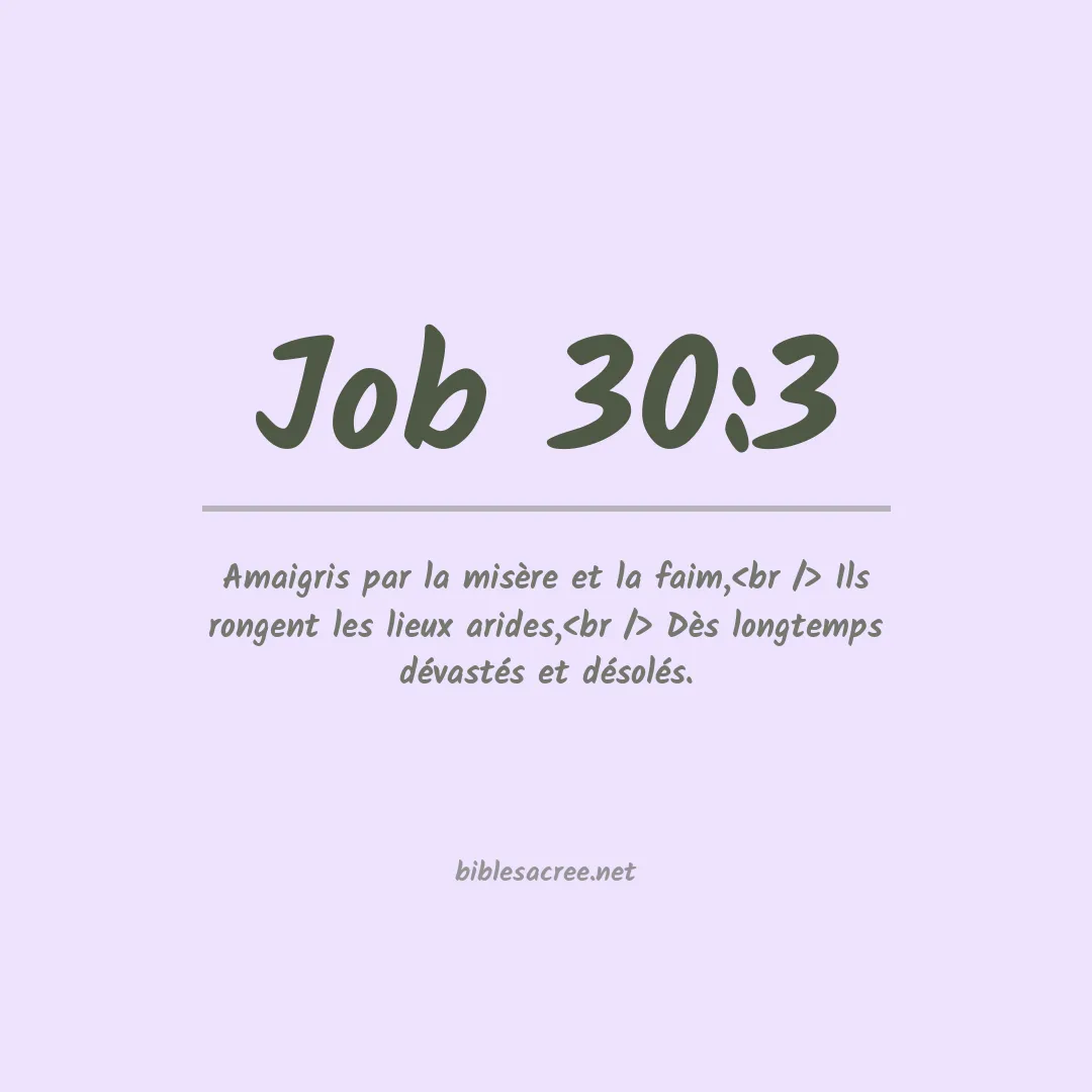 Job - 30:3
