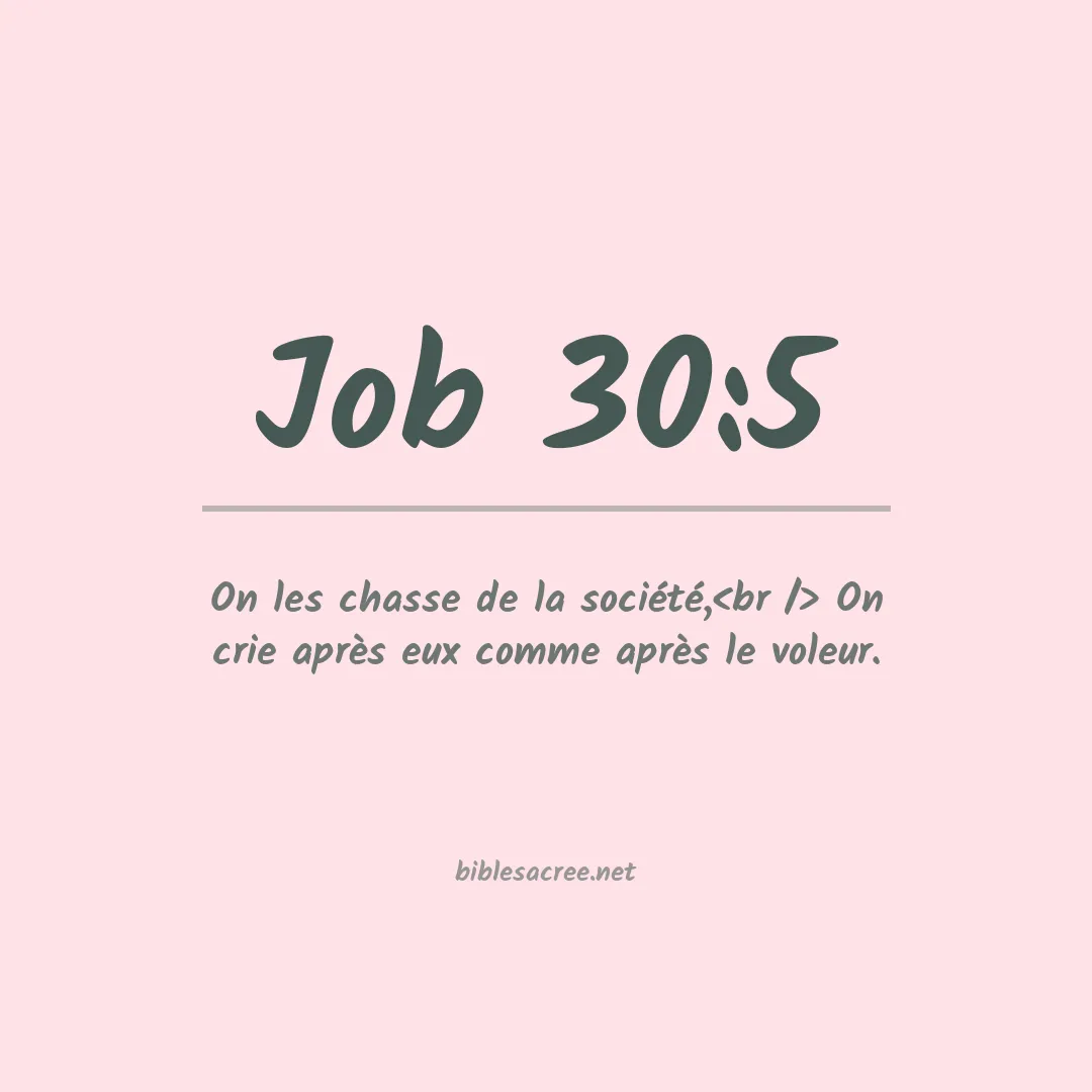 Job - 30:5