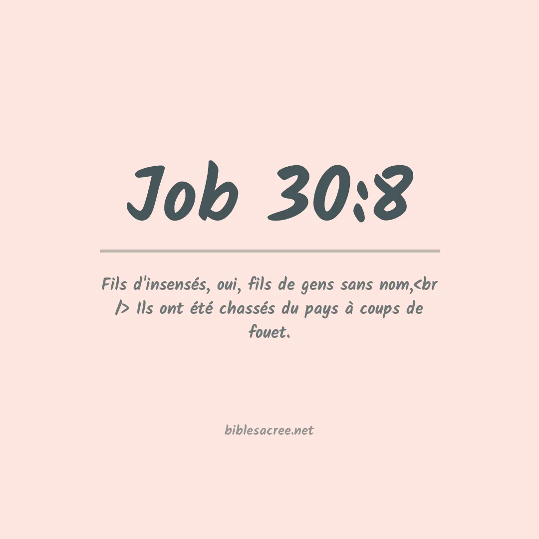 Job - 30:8