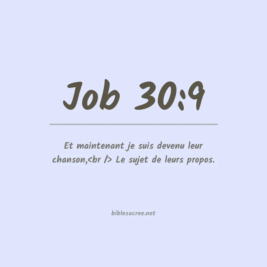 Job - 30:9