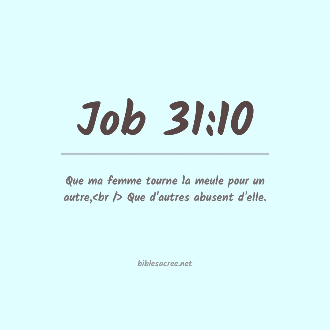 Job - 31:10