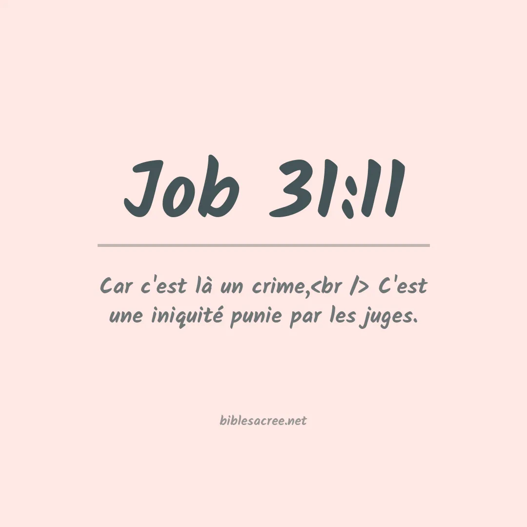 Job - 31:11