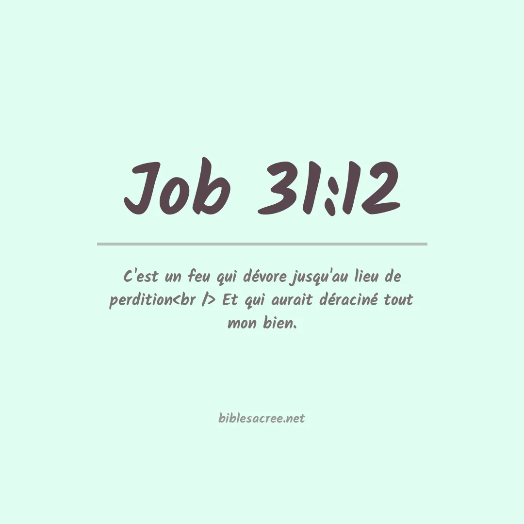 Job - 31:12