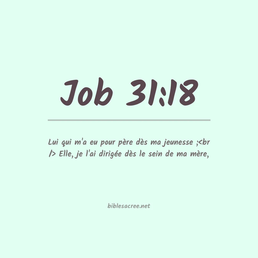 Job - 31:18