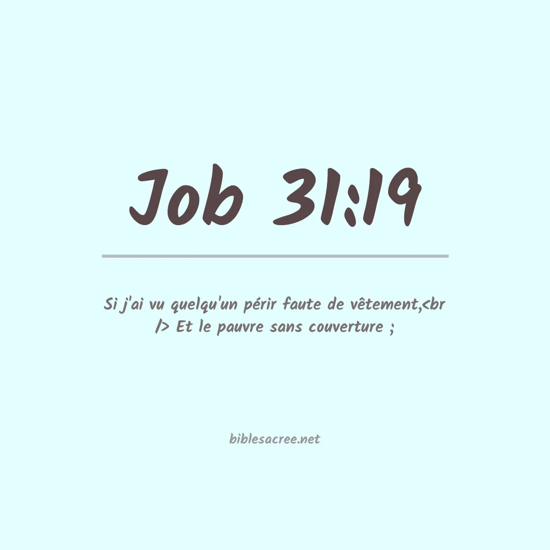 Job - 31:19