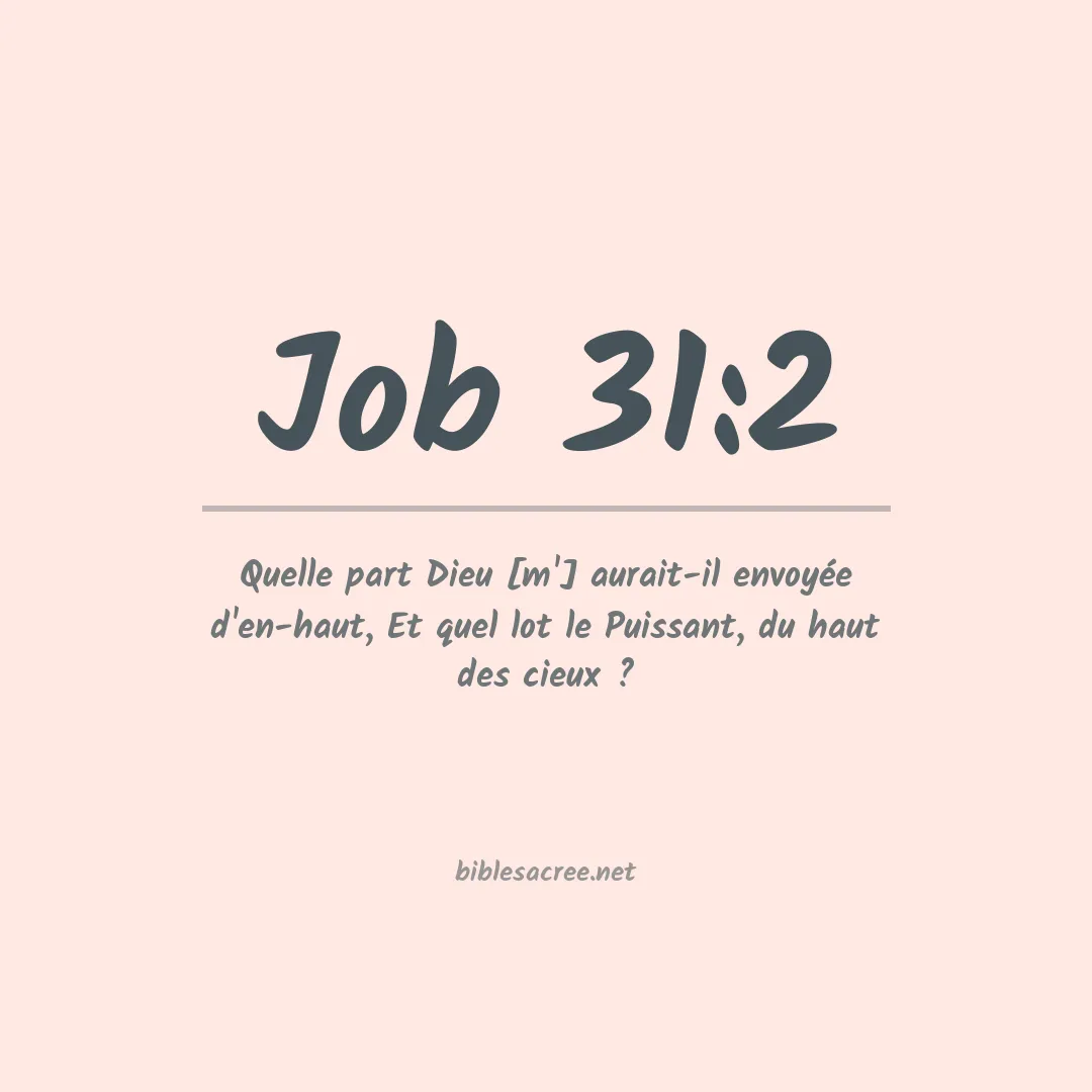Job - 31:2
