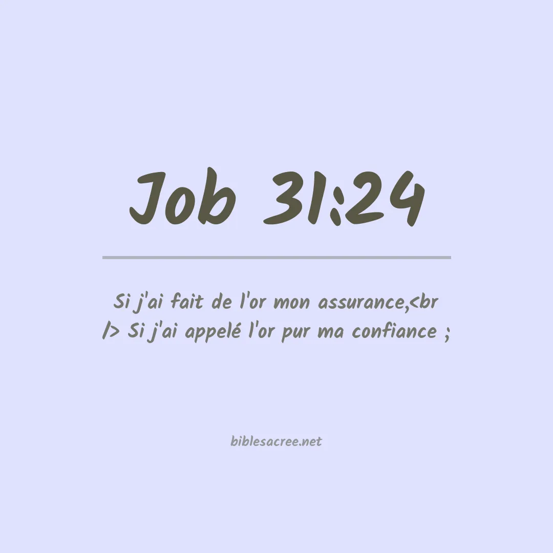 Job - 31:24