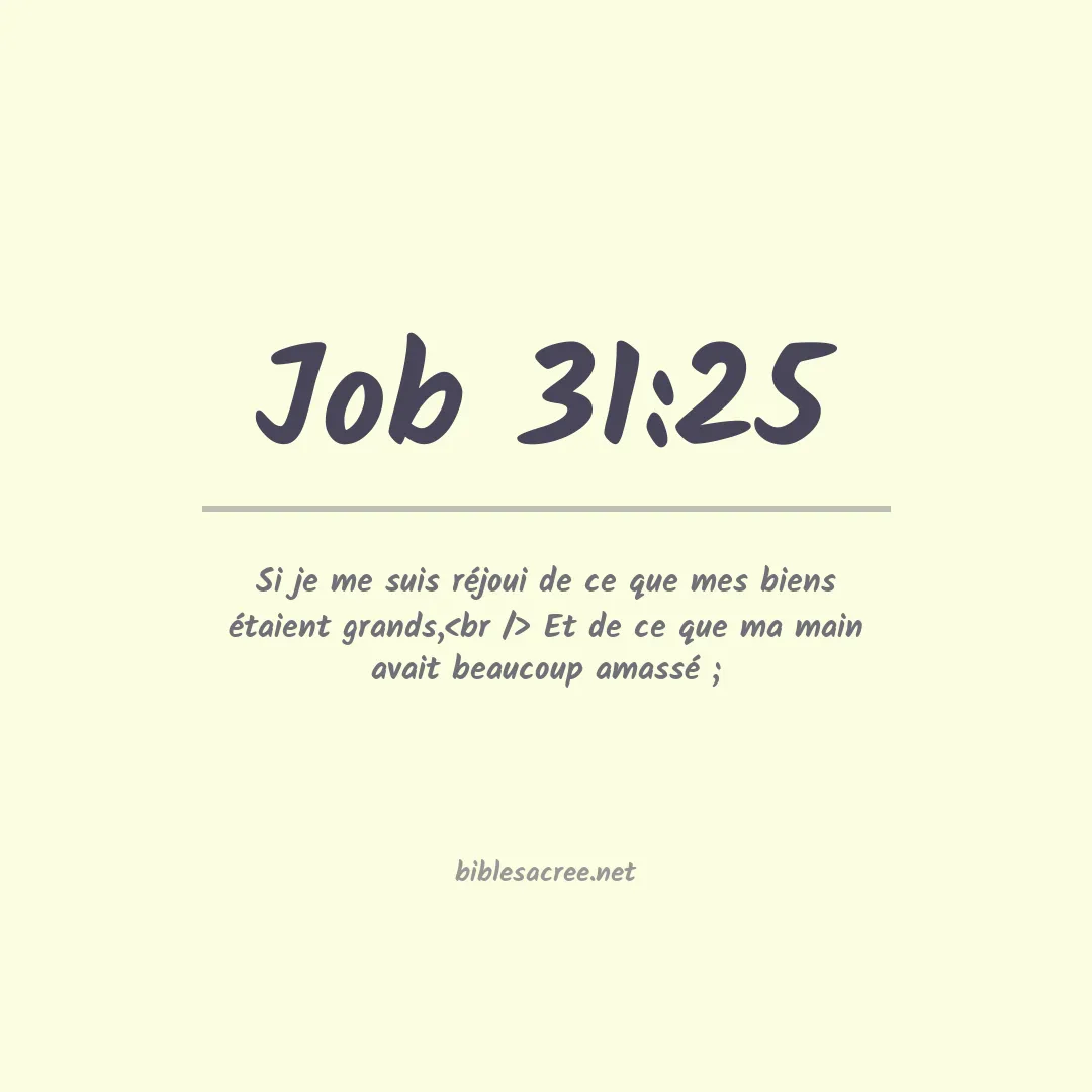 Job - 31:25