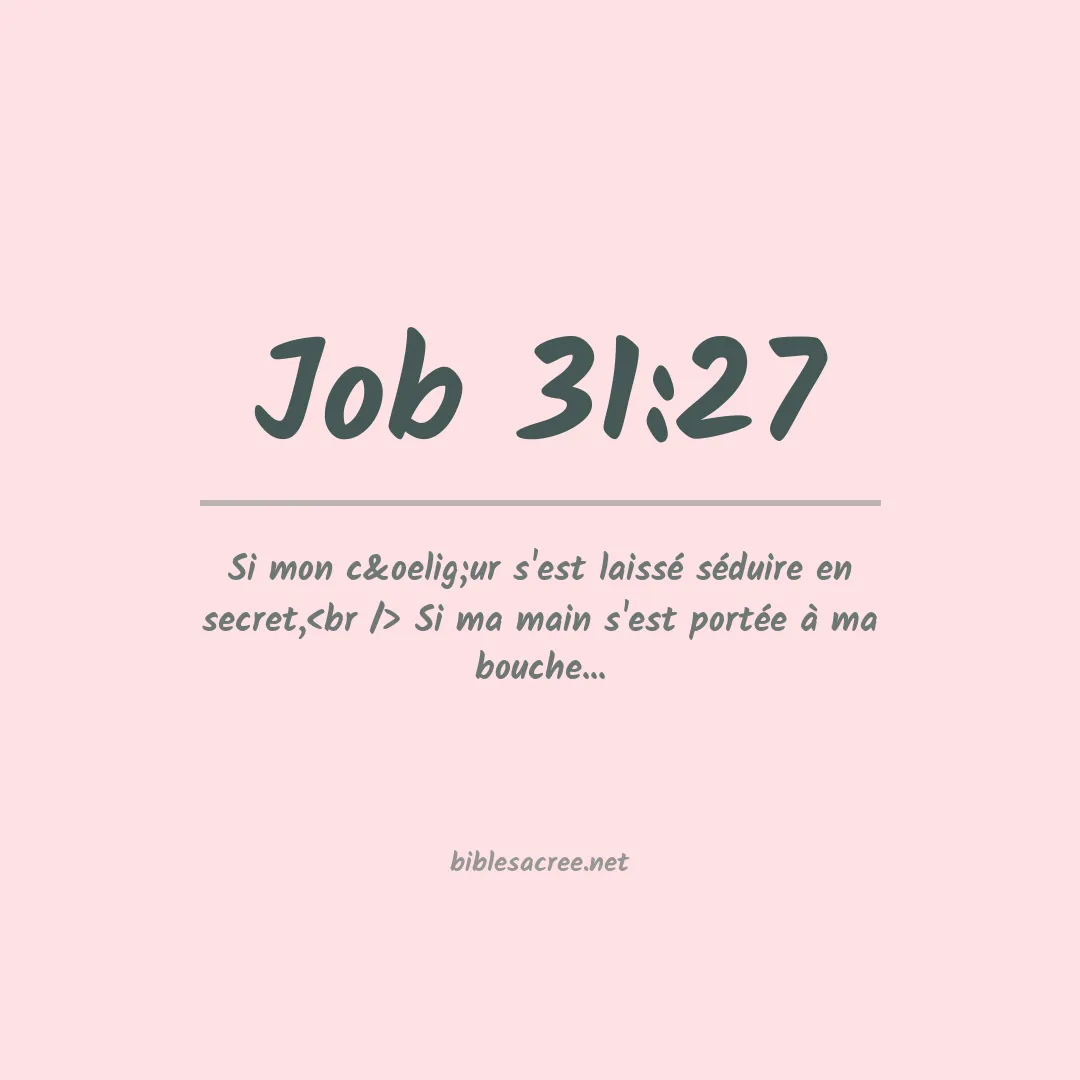 Job - 31:27
