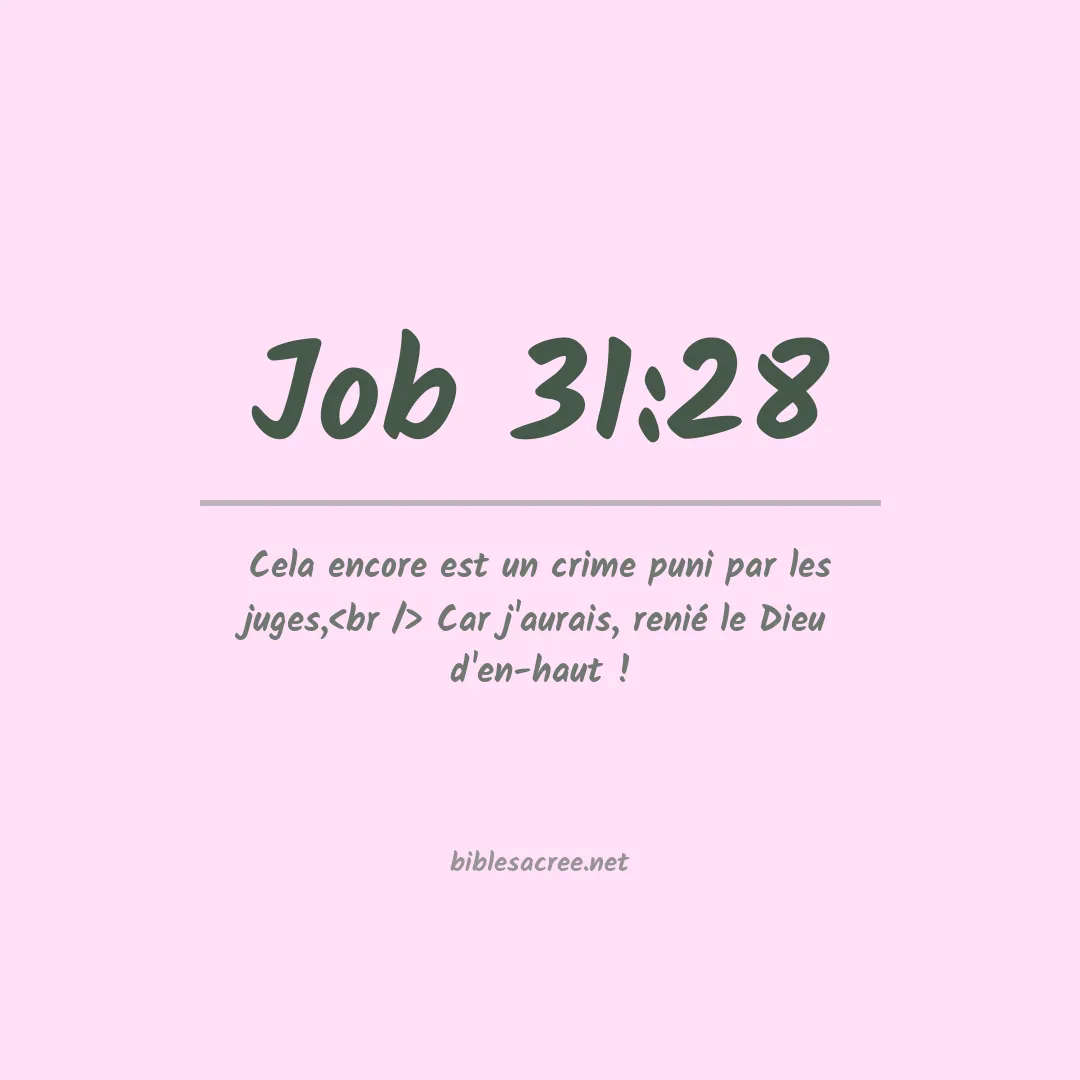Job - 31:28