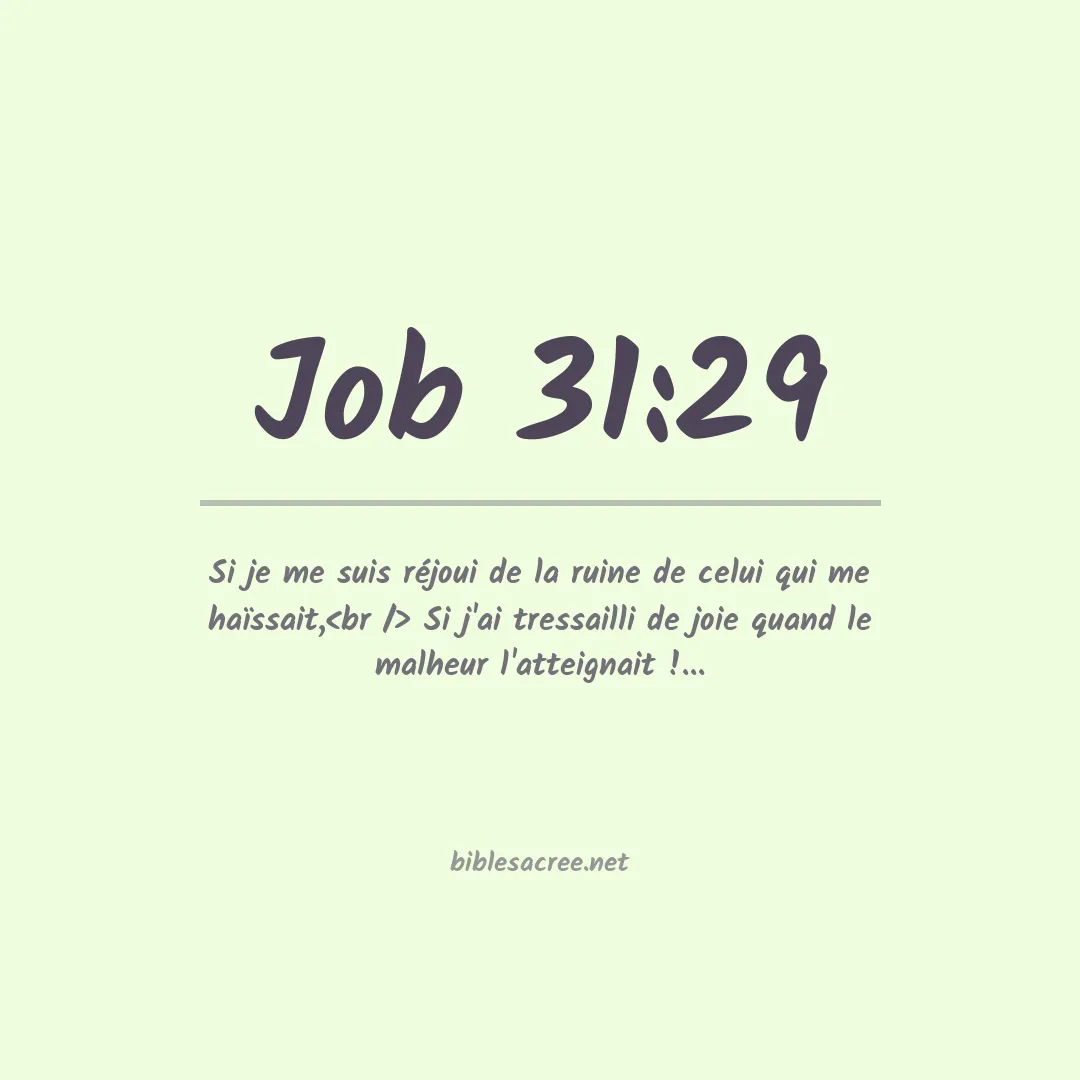 Job - 31:29