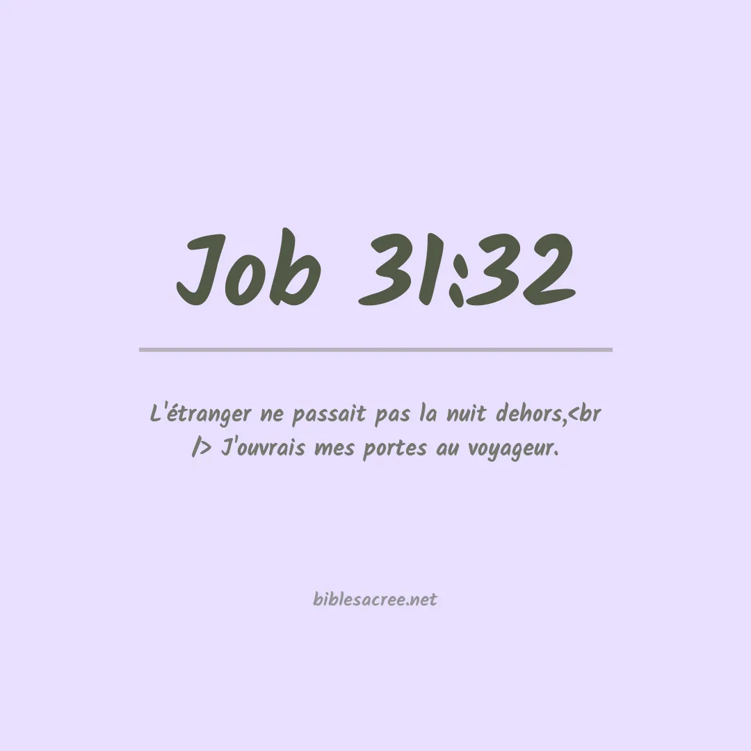 Job - 31:32