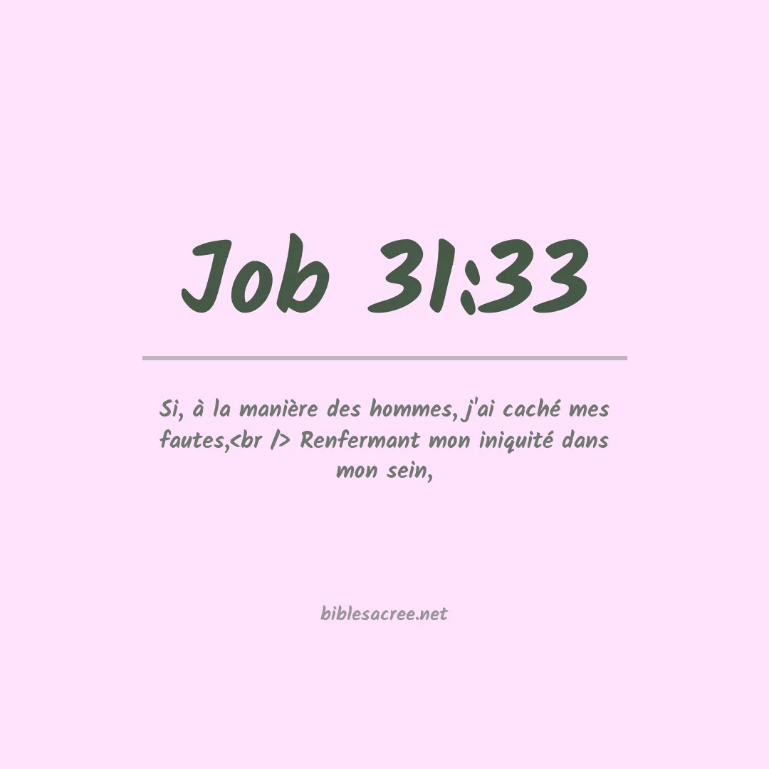 Job - 31:33