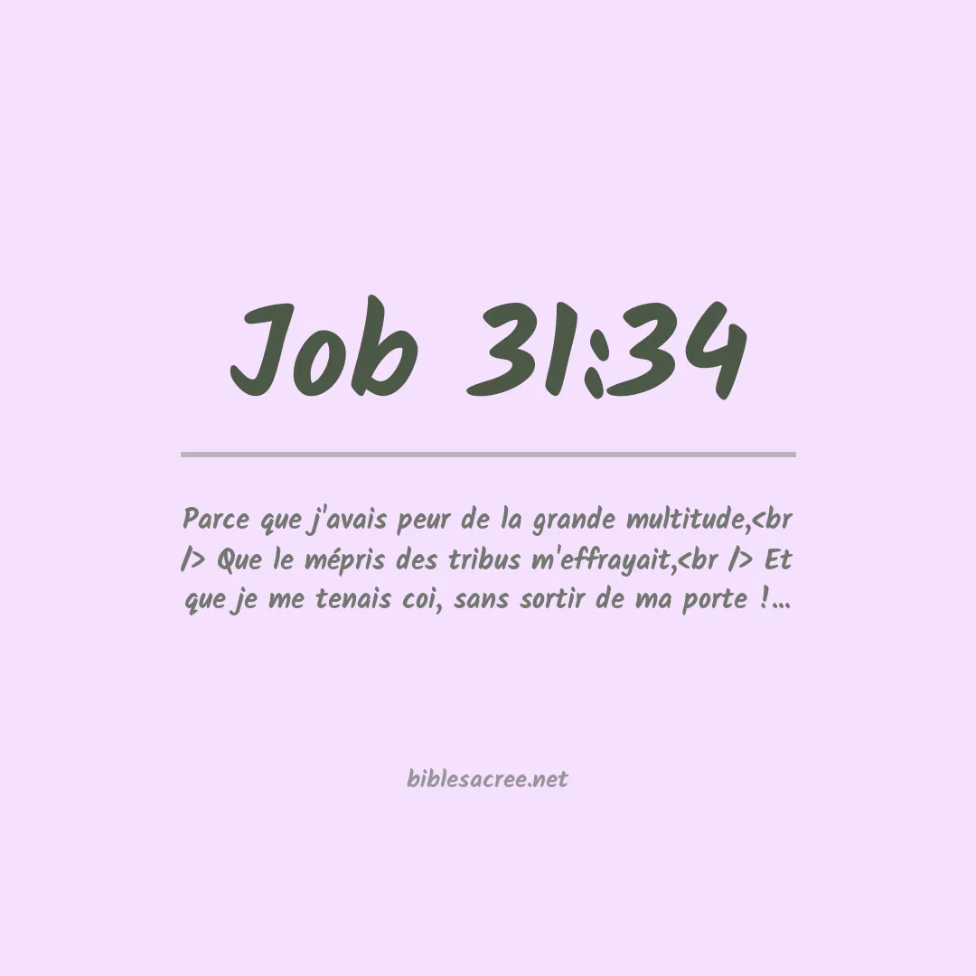 Job - 31:34