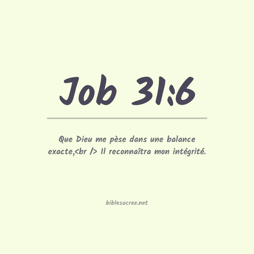 Job - 31:6