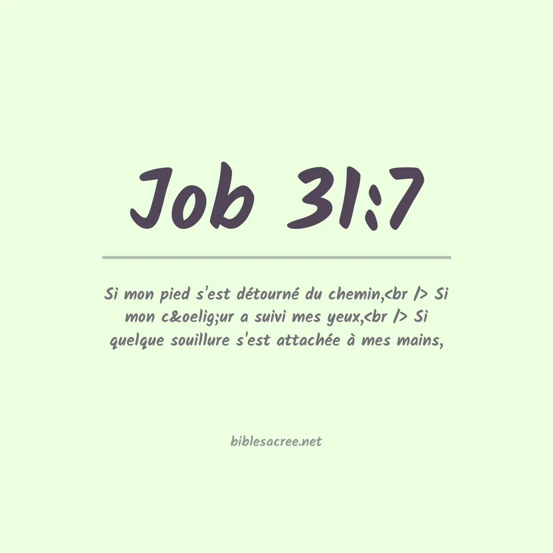 Job - 31:7