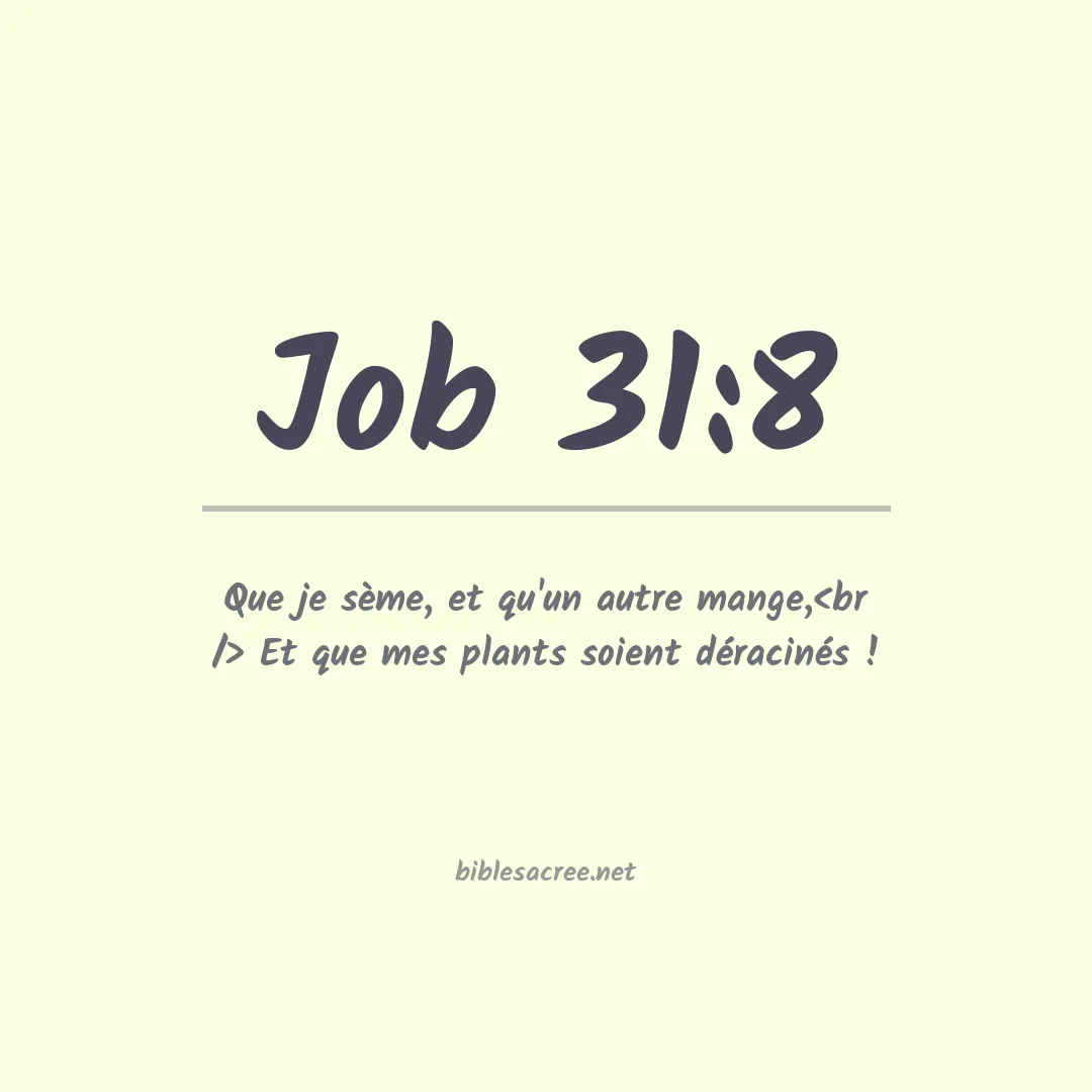 Job - 31:8