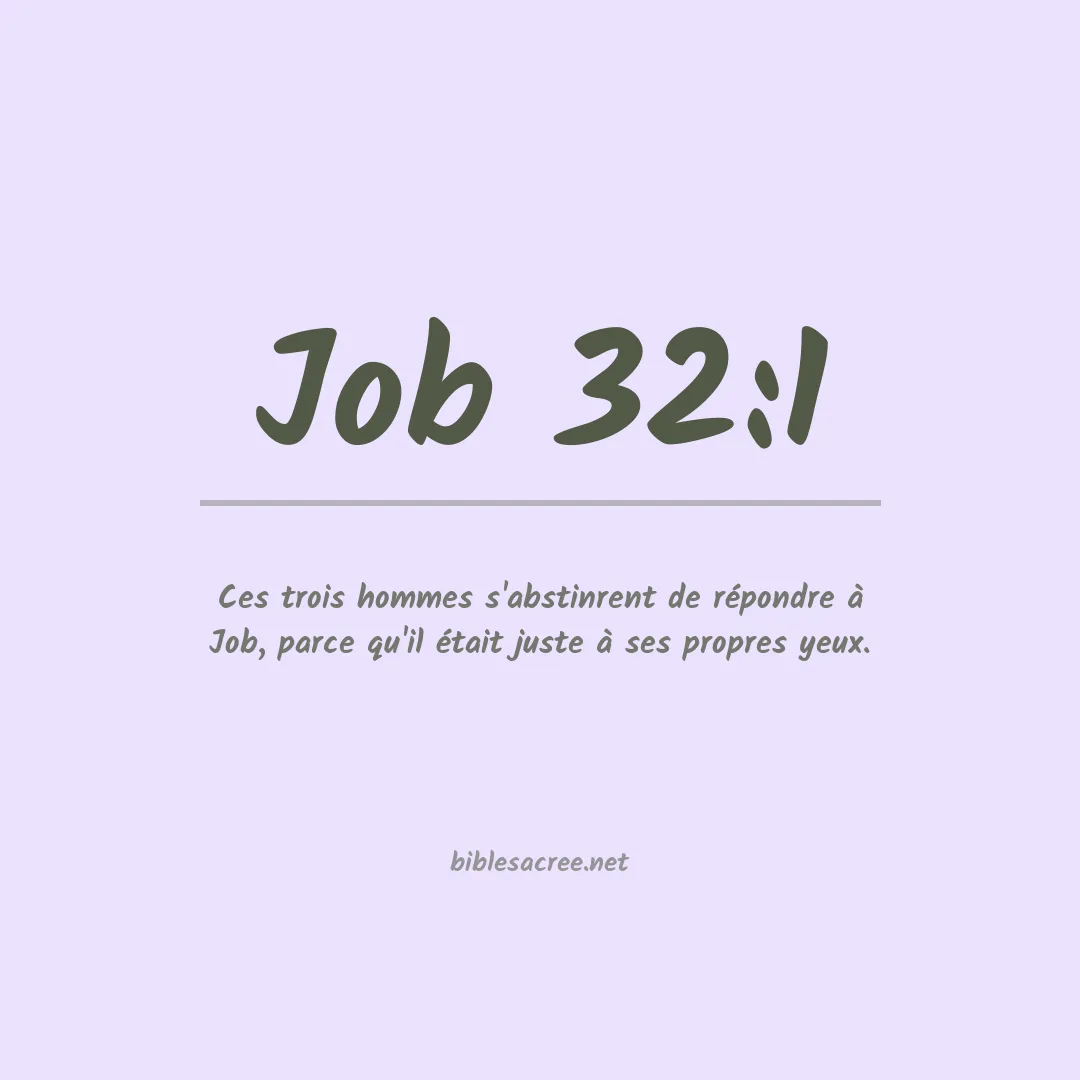 Job - 32:1