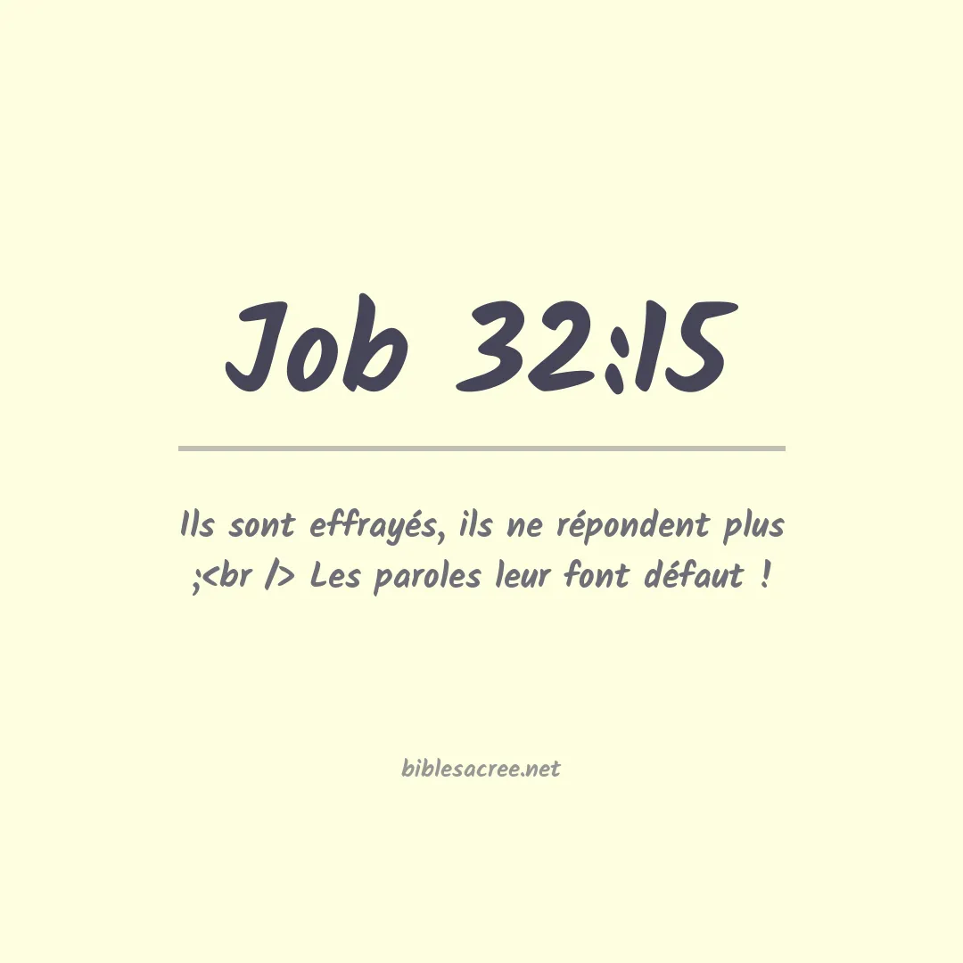 Job - 32:15