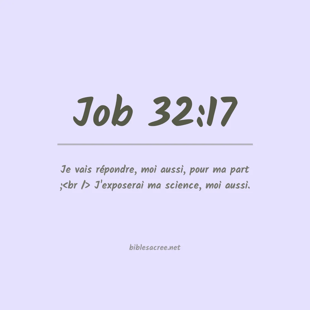 Job - 32:17