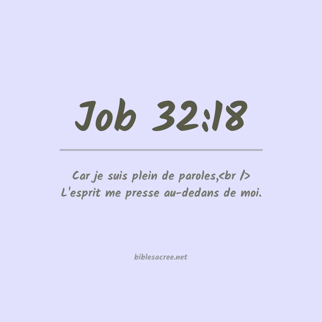 Job - 32:18