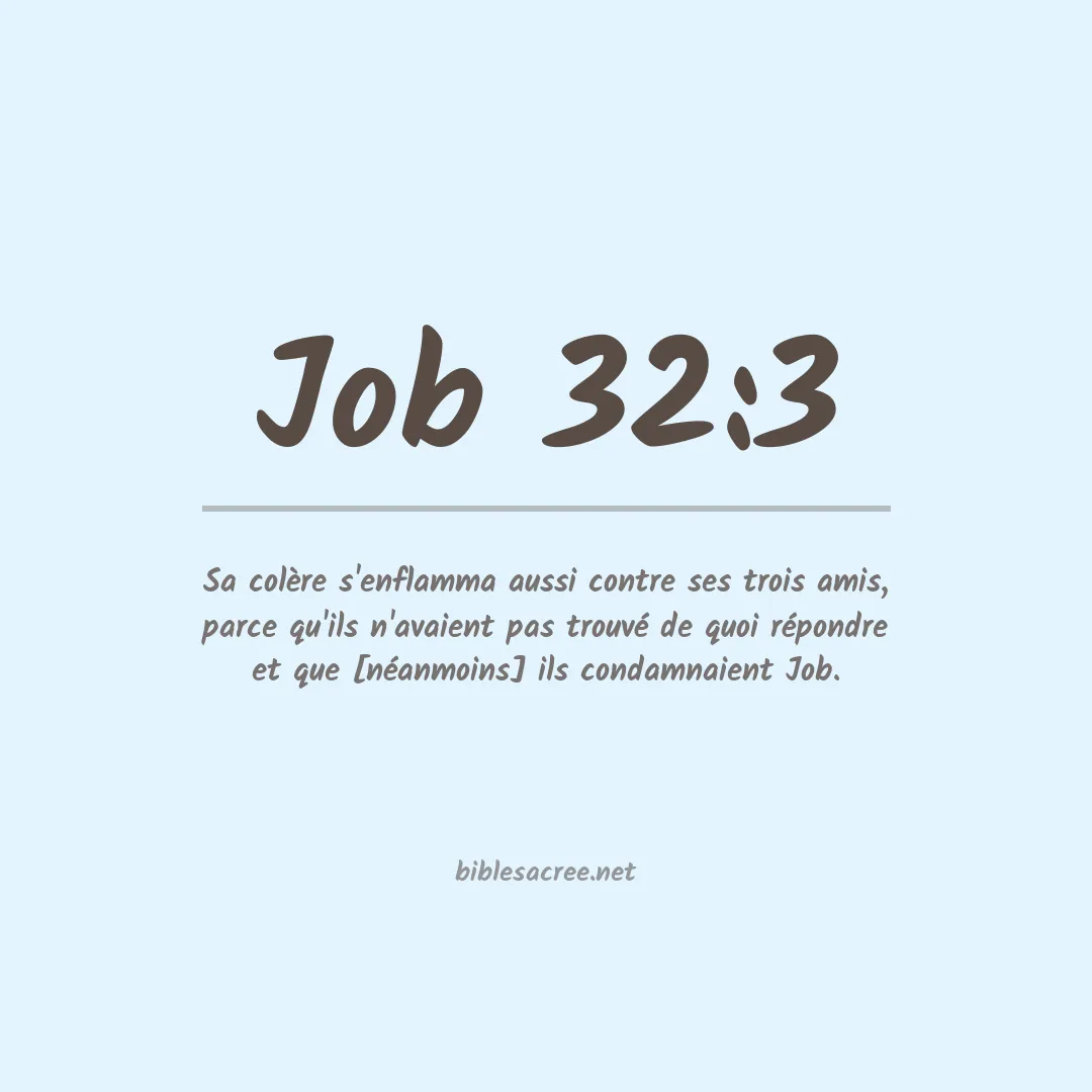 Job - 32:3