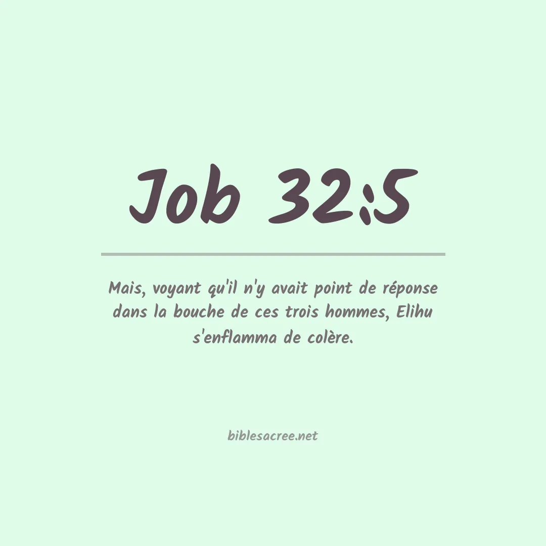 Job - 32:5