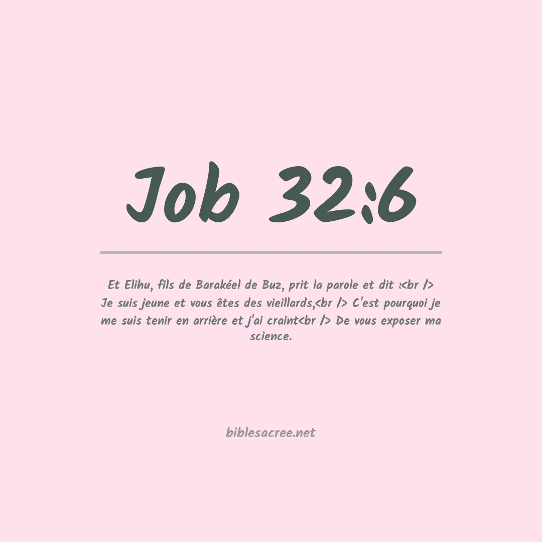 Job - 32:6