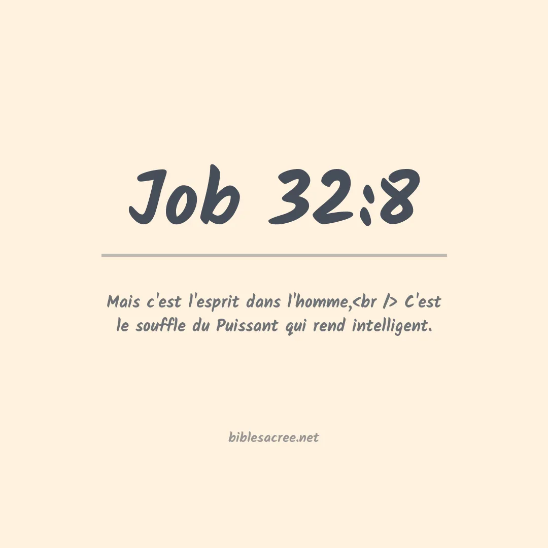 Job - 32:8