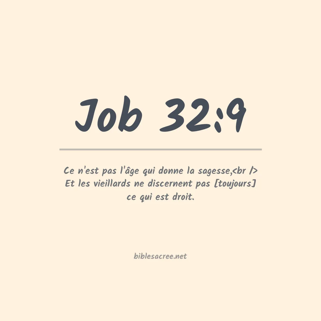 Job - 32:9