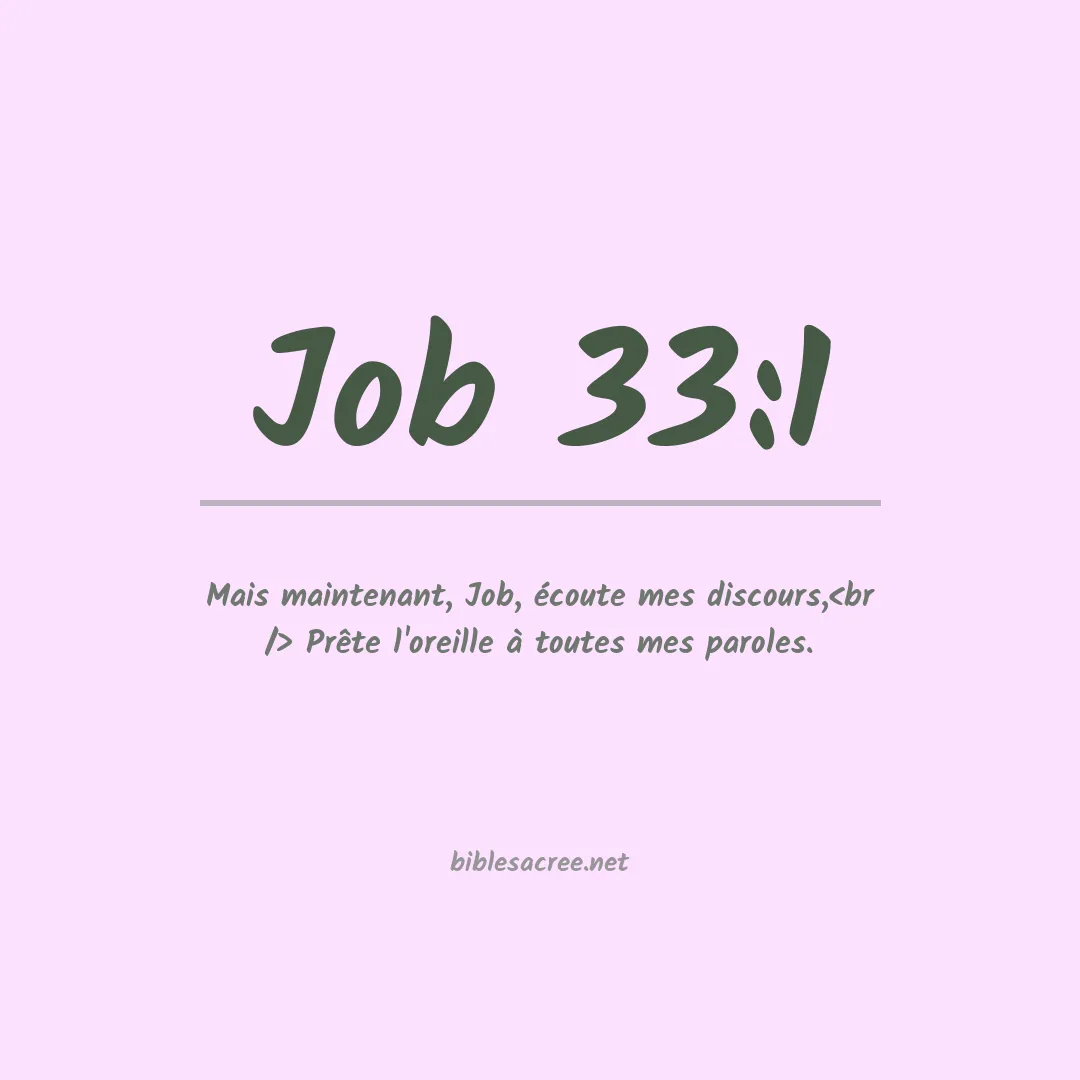 Job - 33:1