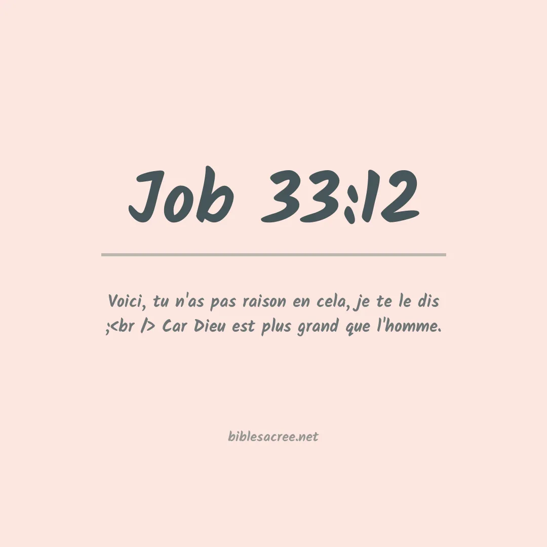 Job - 33:12