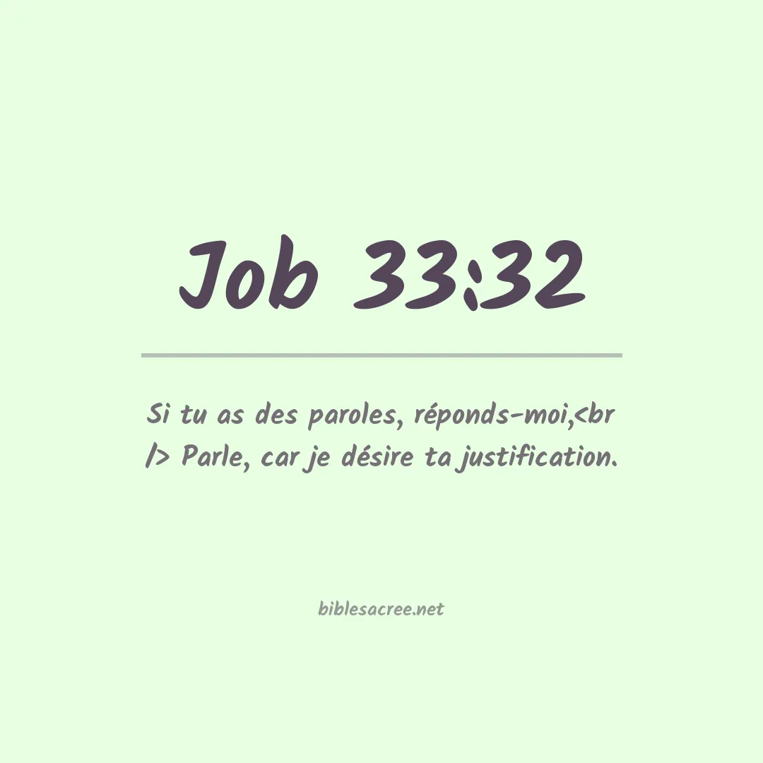 Job - 33:32