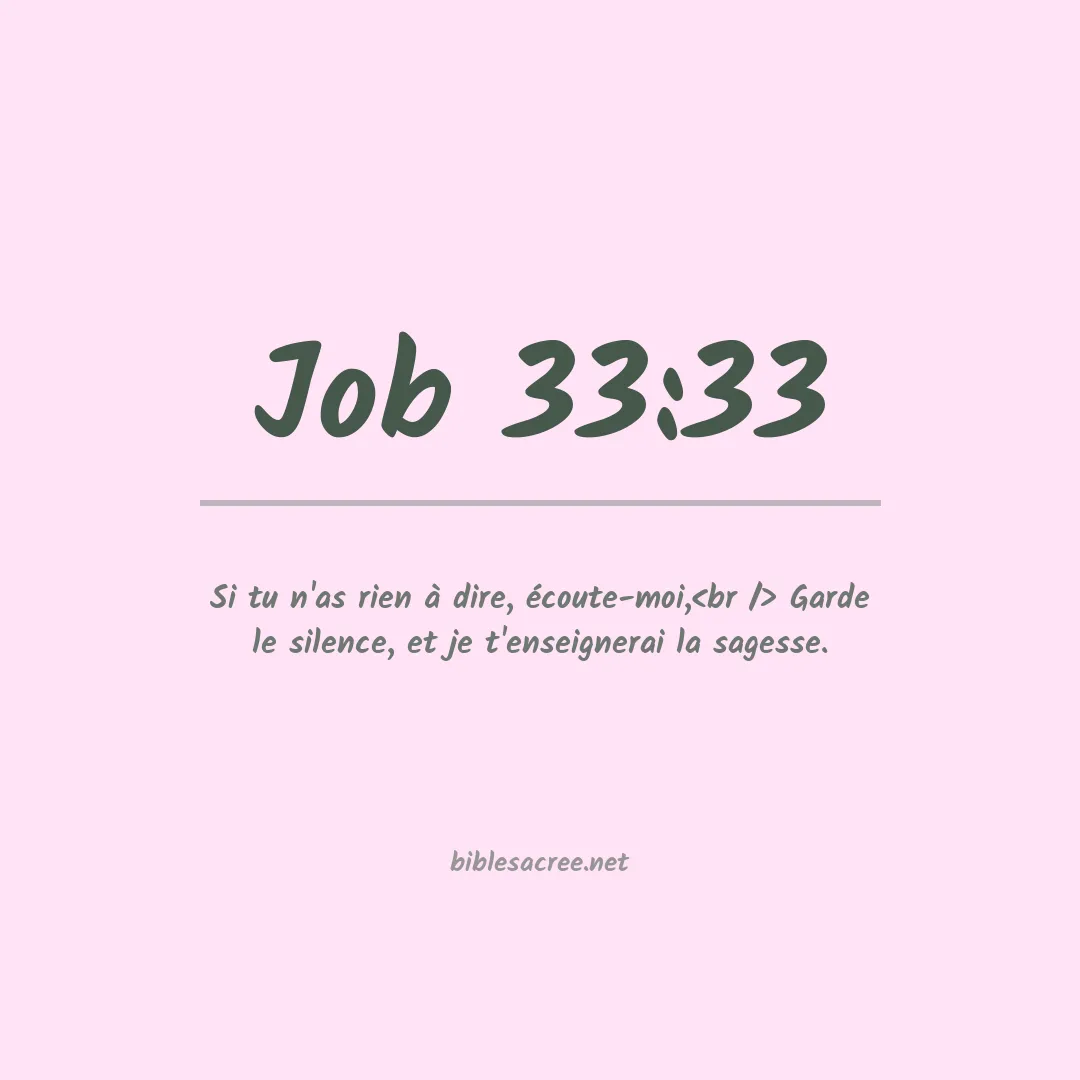 Job - 33:33