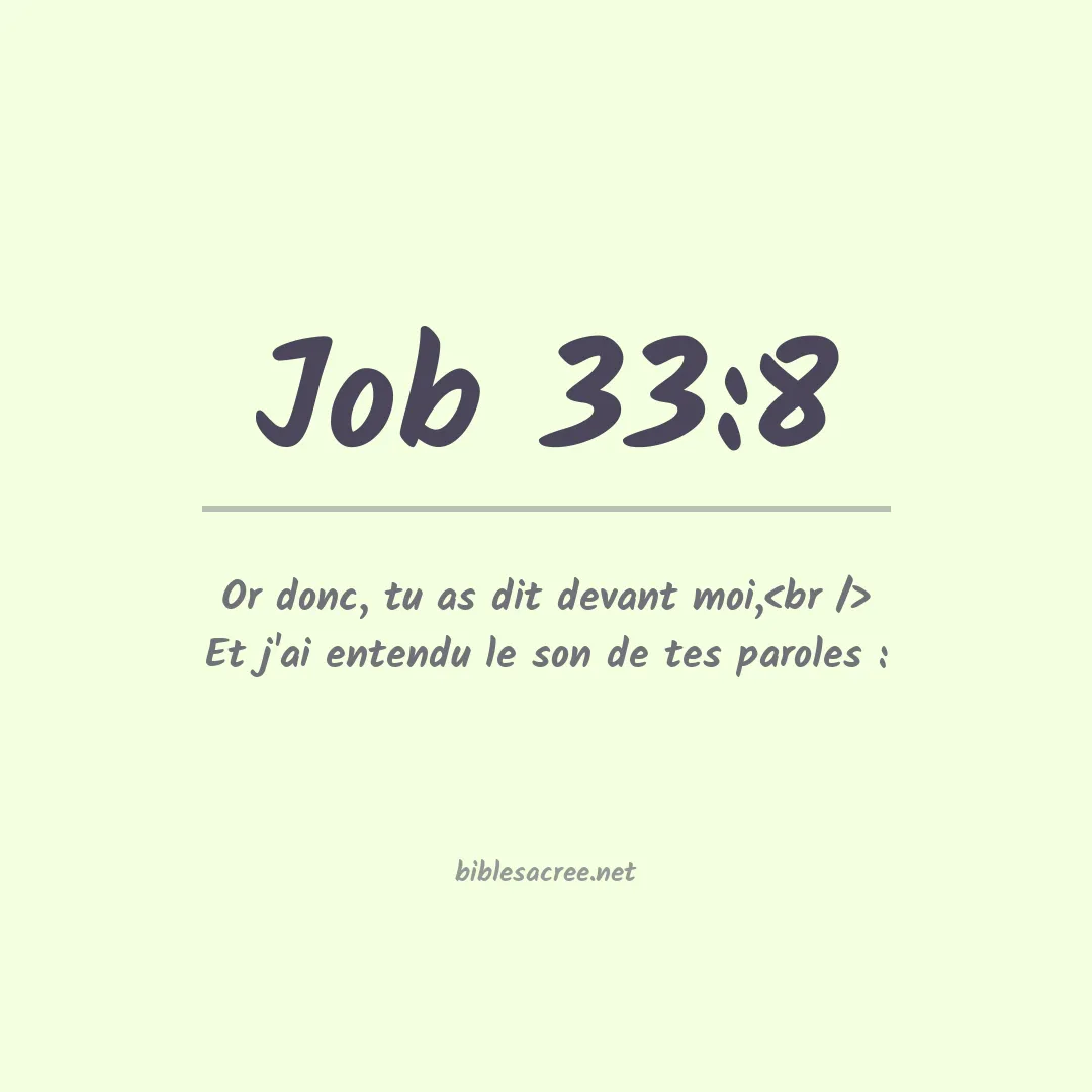 Job - 33:8