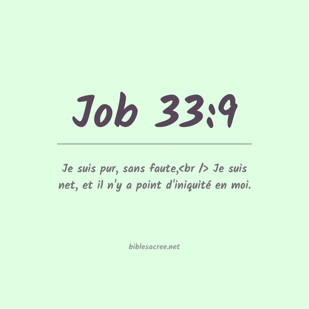 Job - 33:9