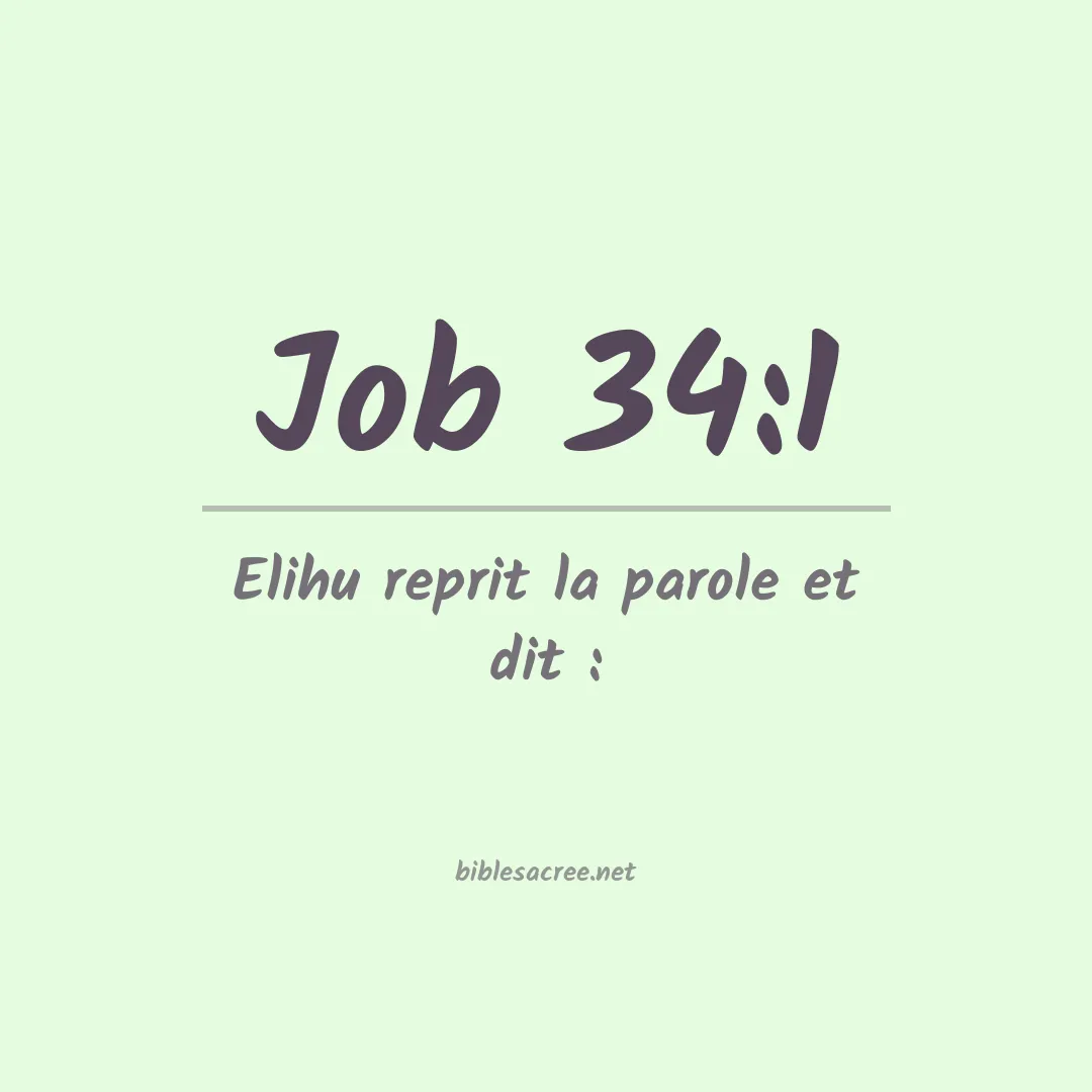 Job - 34:1