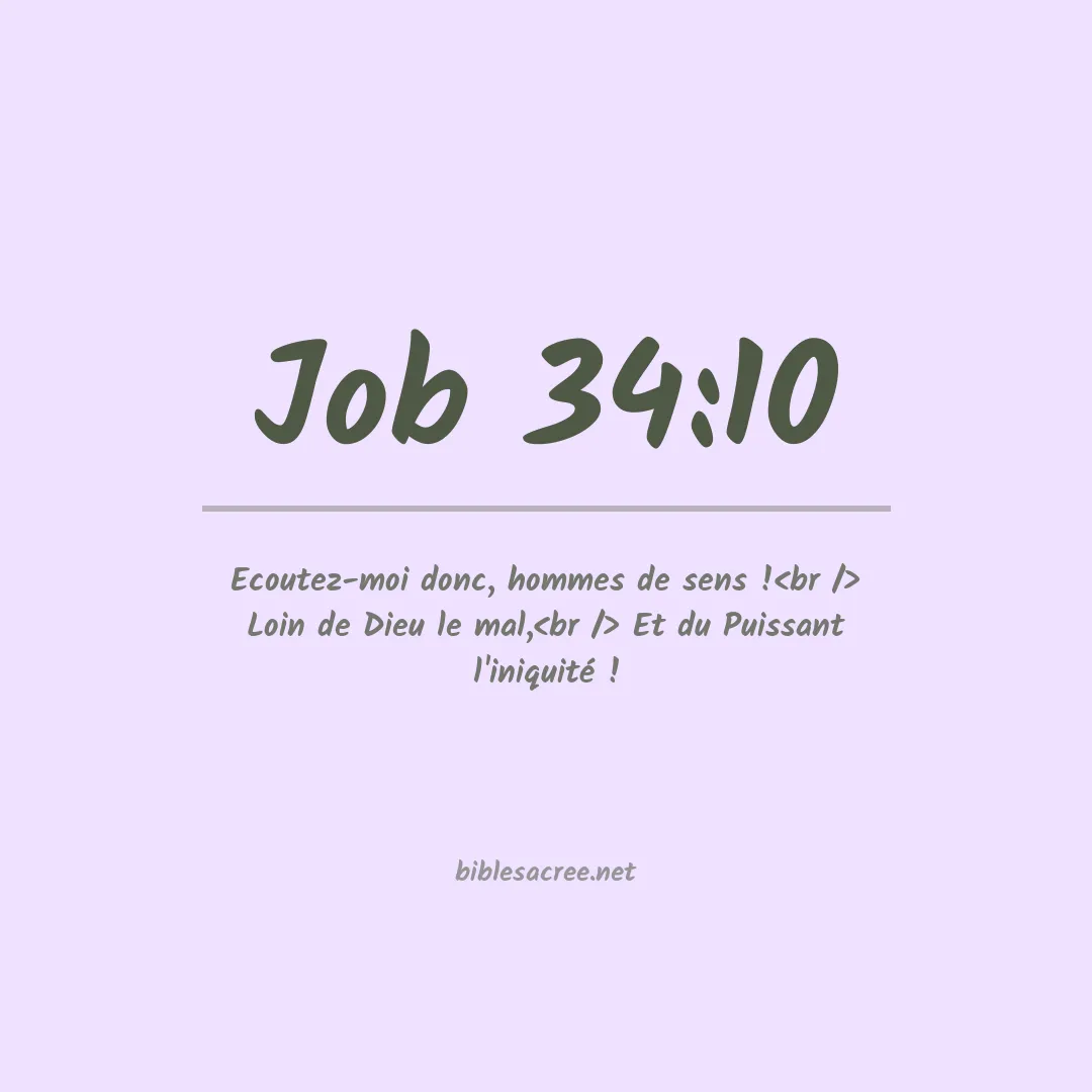 Job - 34:10