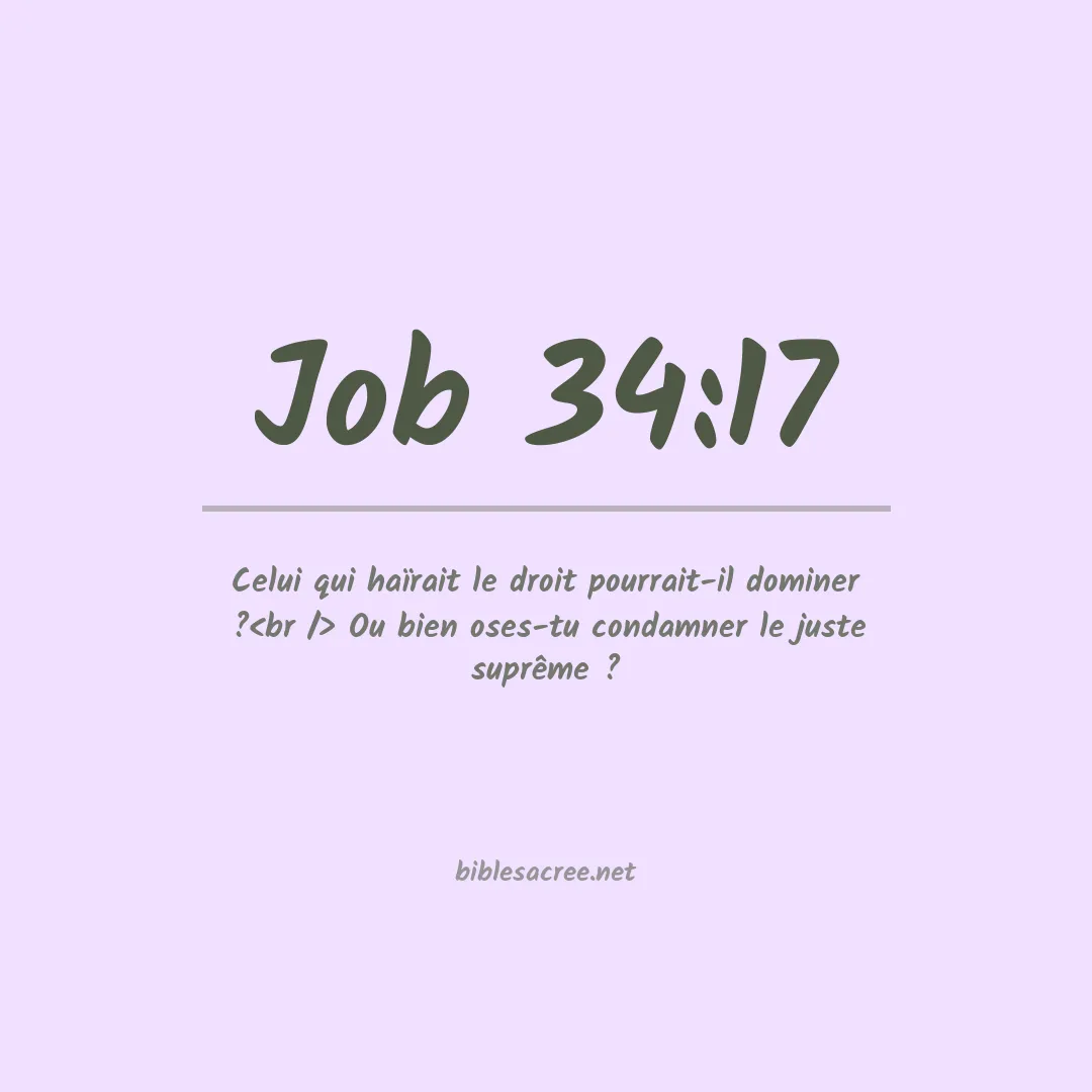 Job - 34:17
