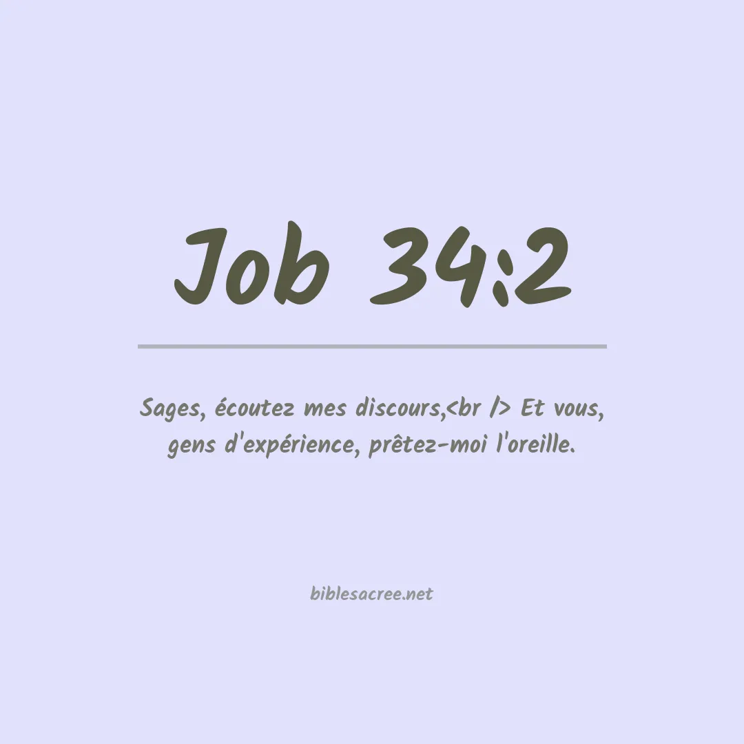 Job - 34:2