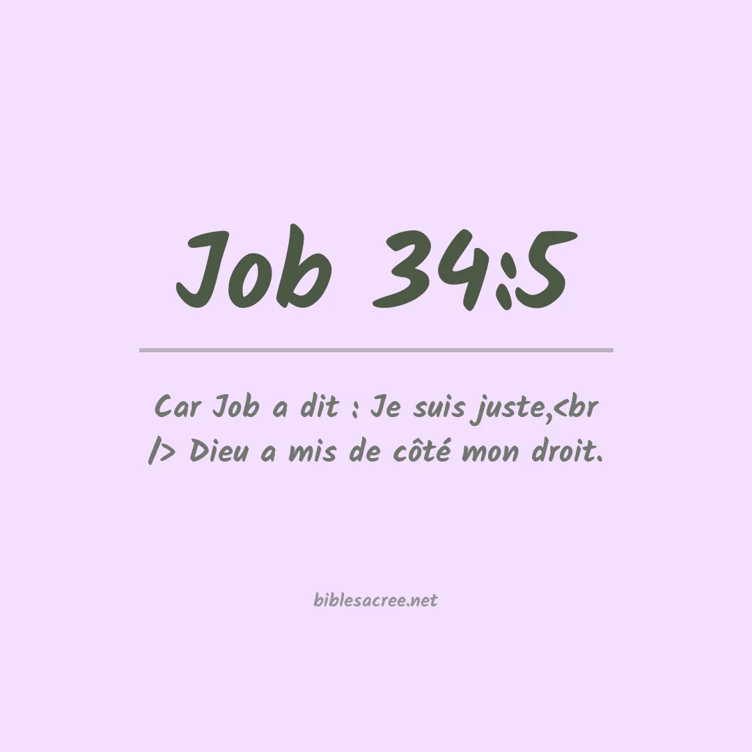 Job - 34:5