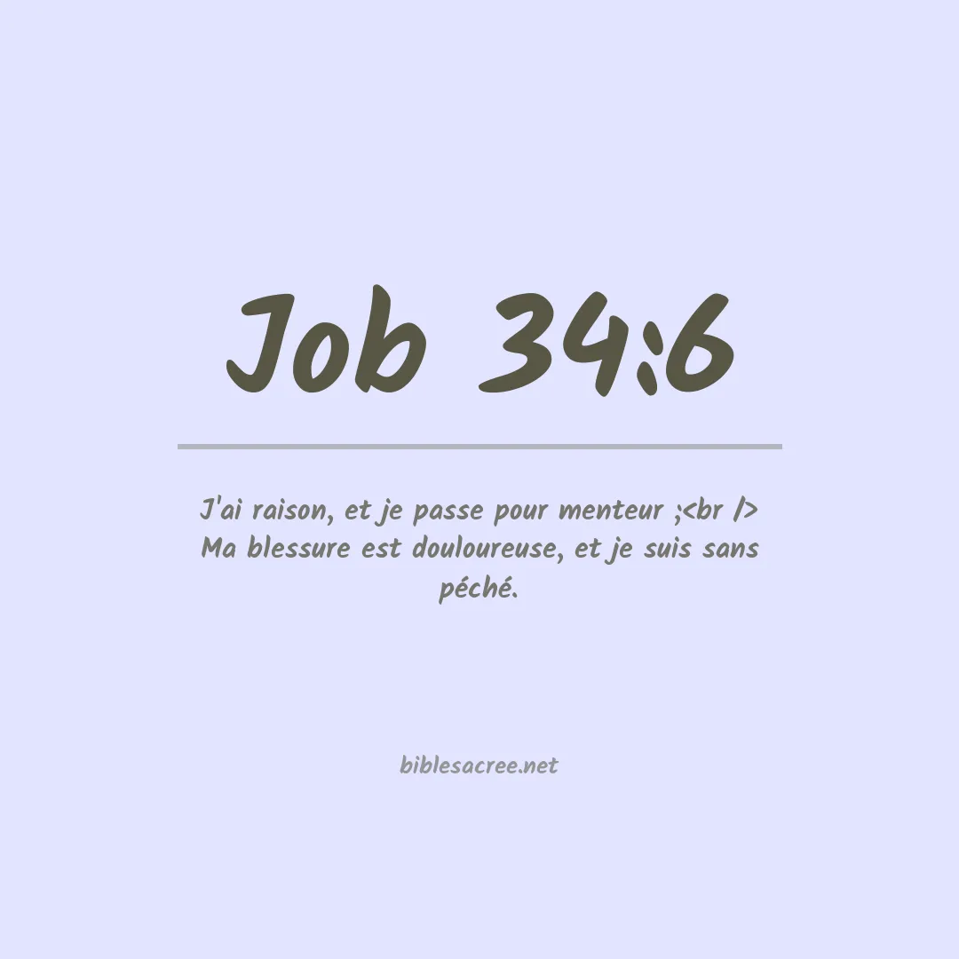 Job - 34:6