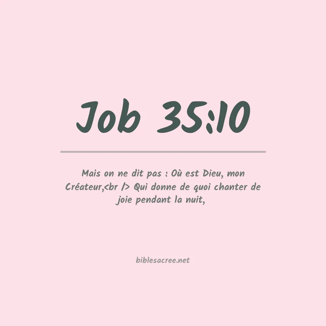 Job - 35:10