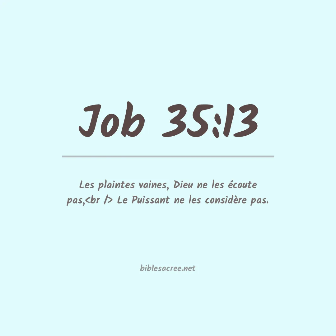 Job - 35:13