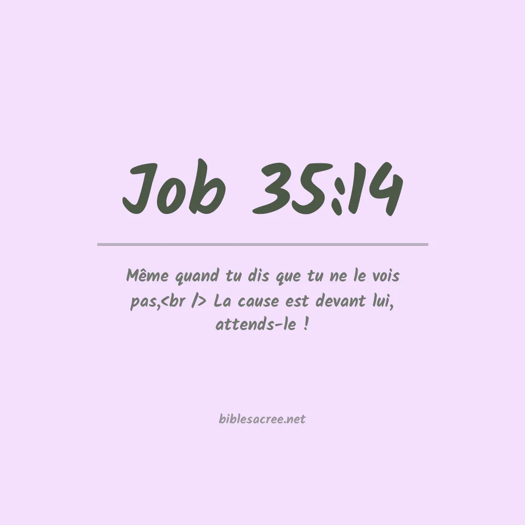 Job - 35:14