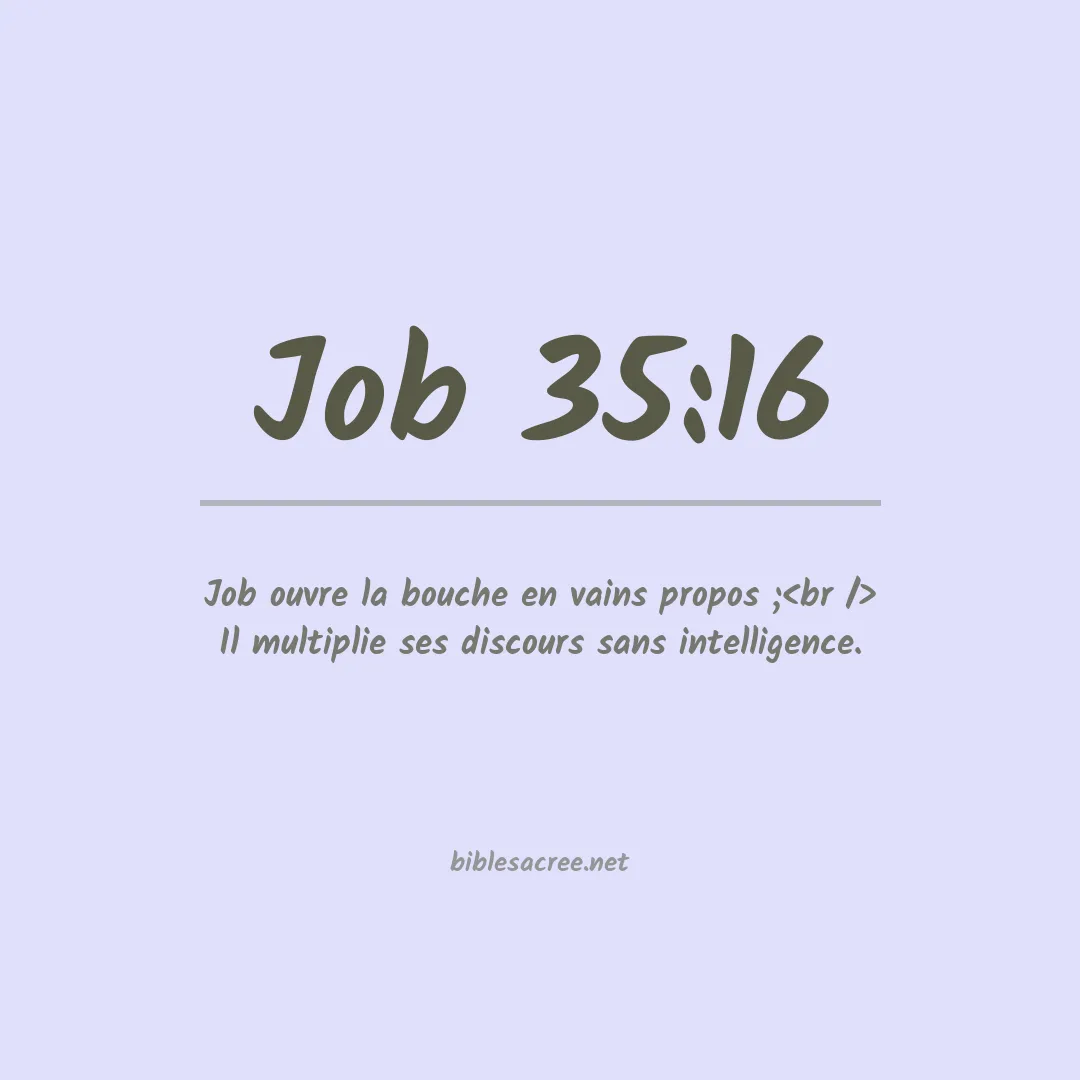 Job - 35:16
