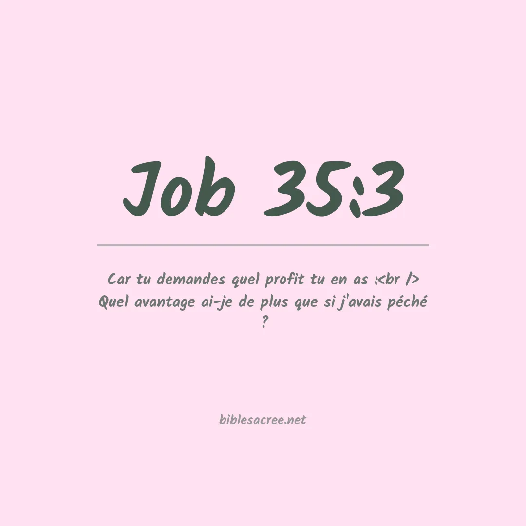 Job - 35:3