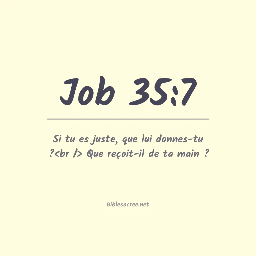 Job - 35:7