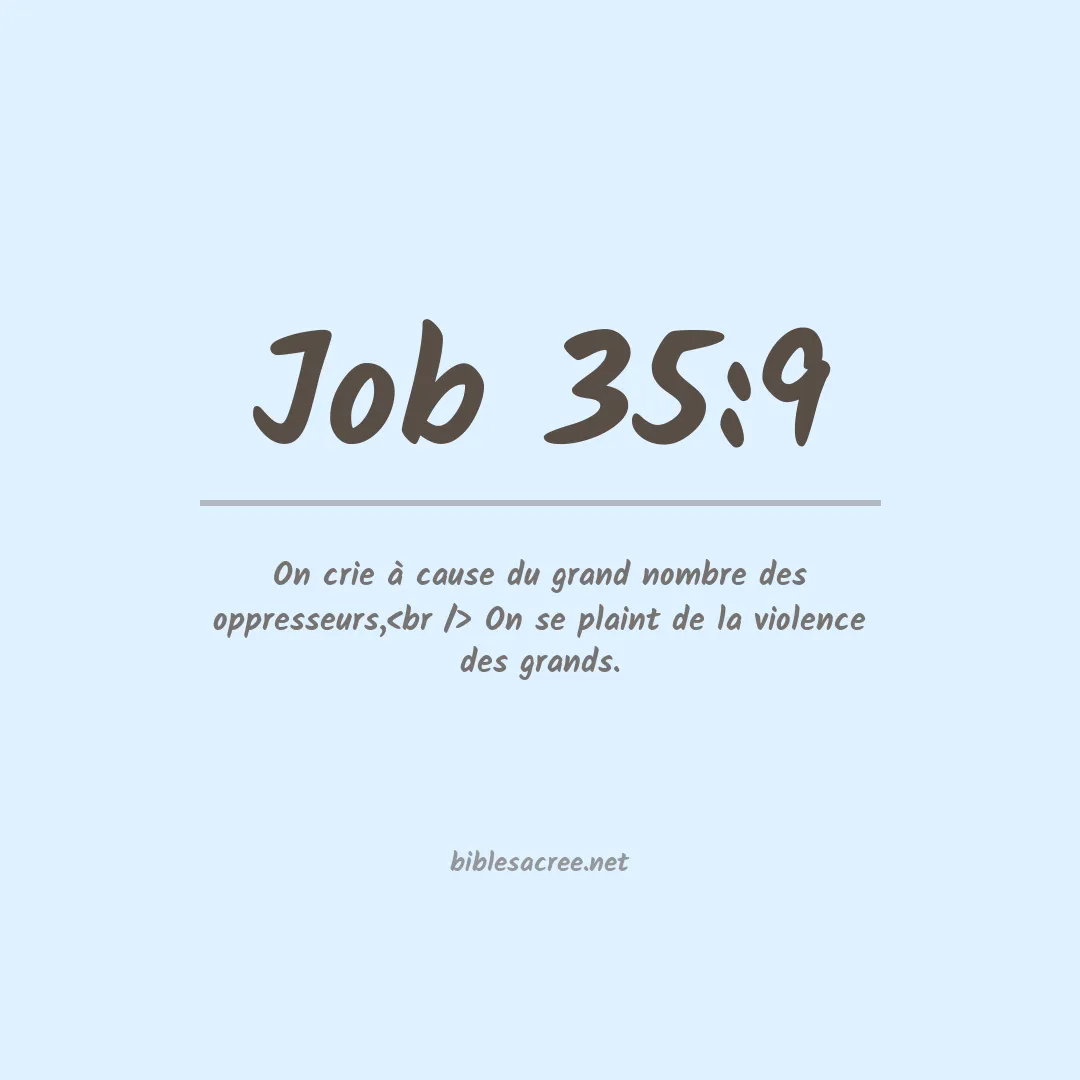 Job - 35:9