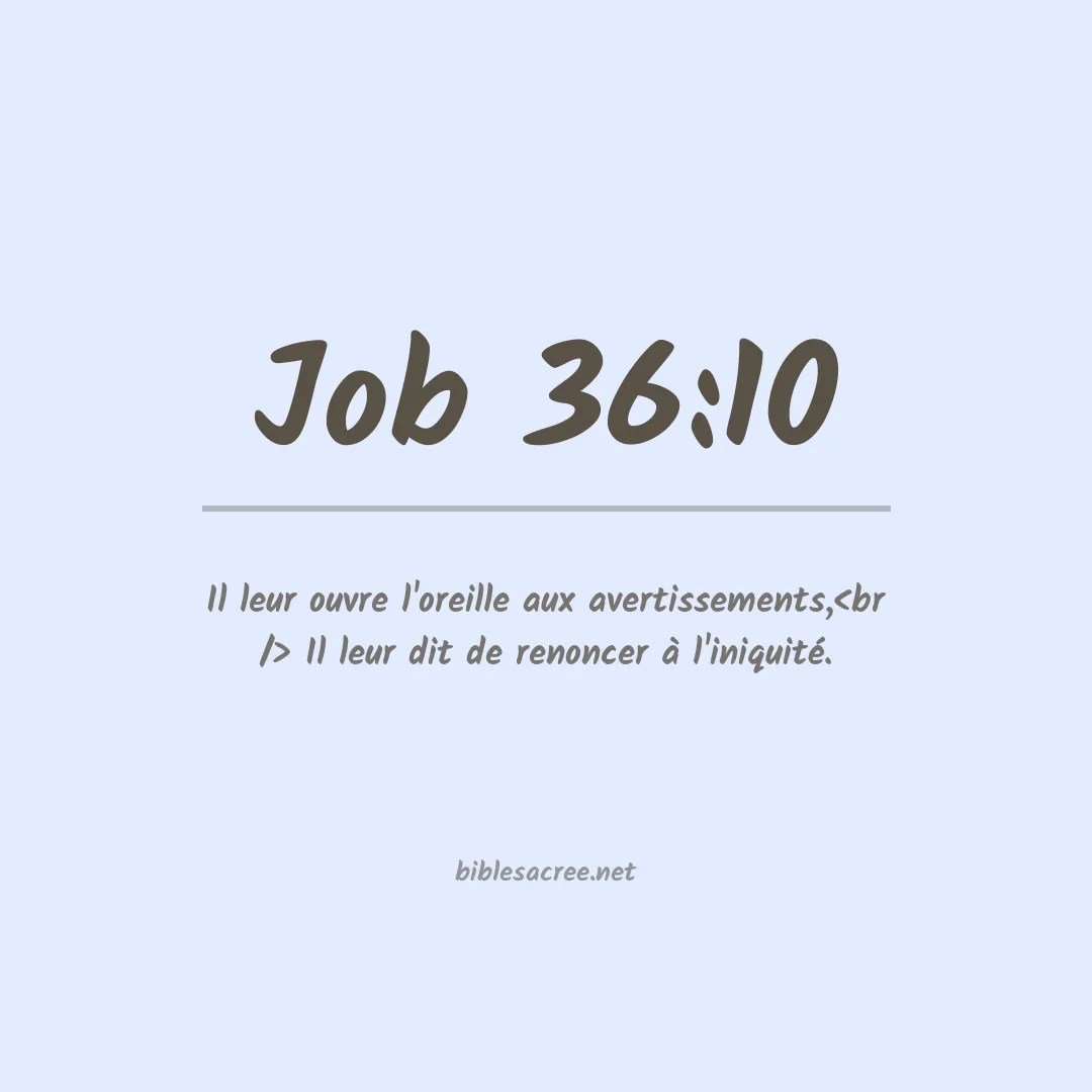 Job - 36:10